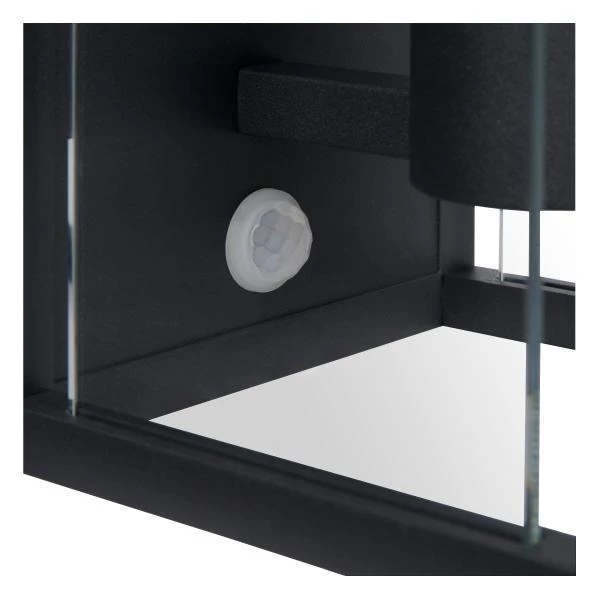 Lucide CLAIRE - Applique murale Intérieur/Extérieur - 1xE27 - IP54- Détecteur De Mouvement & Jour/Nuit - Anthracite - détail 1